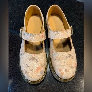 Dr Martens 12295 Cracked Vintage Floral Mary Jane Women’s 7 Shoes